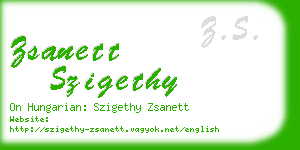 zsanett szigethy business card